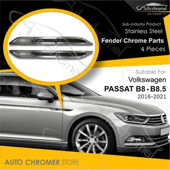 За Volkswagen Passat B8-B8.5 2015-2021 Броня Хромирани авто аксесоари S. Стомана, като R-Line Спортен тунинг TSI FSI, TDI