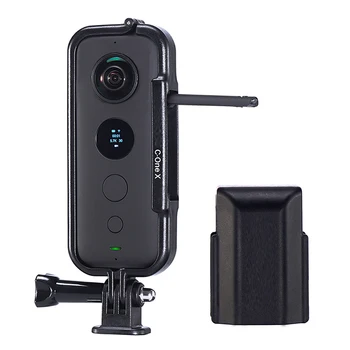 Защитна Рамка UURig за камерата Insta360 One X Двоен Капак на Обектива с адаптер GoPro 1/4 Интерфейс за Статив Selfie Stick