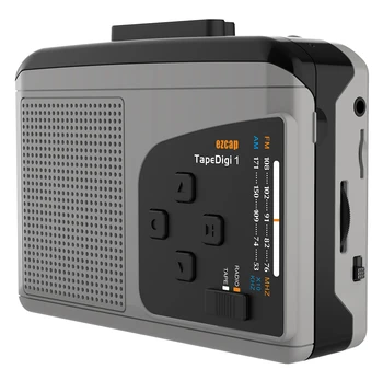 Преносим кассетный плейър Y & H с AM / FM радио, конвертером касетофон в MP3, запис върху карта Micro SD, не е необходим компютър