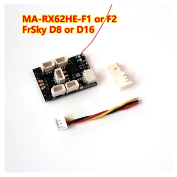 MA-RX62HE-F Ultralight 1,8 g 6-канален микроприемник Вграден 7A/2 S (5A/S 3) Бесщеточный ESC, за да Frsky D8/D16 Frsky Радиопредаватели Изображение 2