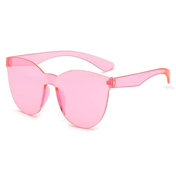 Модни Слънчеви Очила Дамски Дамски Червени Класически Кръгли Слънчеви Очила Мъжки Слънчеви Очила За Шофиране UV400 Gafas De Sol Изображение 2