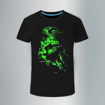 Нова лятна Нова 3D тениска за мъже За Почивка, Флуоресцентно Персонални Светещ Тениска с Къс ръкав, Блузи, Мъжки t-shirt, дрехи 3XL Изображение 2