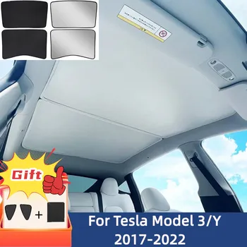 За Tesla, Модел 3 Модел Y 2017-2022 Режим Y Козирка Люк на Покрива на Предното Стъкло, Щори Затеняющая, Комарници Щори с UV Защитно покритие