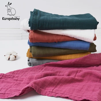 Kangobaby #Старо Време # Гореща Разпродажба Однотонное Мултифункционален Муслиновое Пеленальное Одеяло