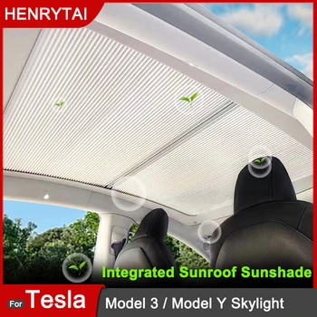 Вградена козирка на покрива За Tesla Model 3 / Model Y 2023 Аксесоари Специална настройка на колата Неразрушающая инсталация