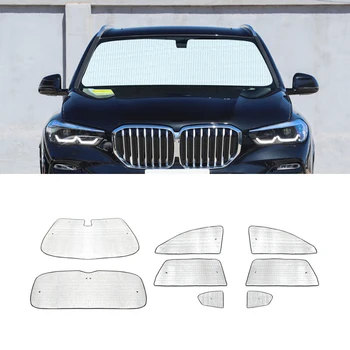 За BMW X5 G05 2019-2021 Авто Козирка, Защита на Предното стъкло на Автомобила, Предното Странично Прозорец, Слънцезащитни Блок, UV-Защита, душ Завеса