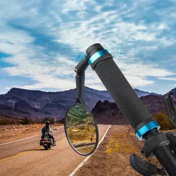 Велосипеден Волан Огледало за Обратно виждане За Мотоциклет Велосипед МТВ Пътен под Наем 360 Въртене Регулируема За Колоездене Огледало за Обратно виждане Изображение 2