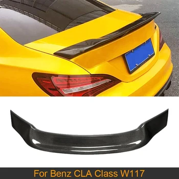 Авто Заден Спойлер за Mercedes-Benz CLA Class W117 CLA180 200 250 CLA45 AMG 2013-2019 на Задното Крило на Багажника от Въглеродни влакна