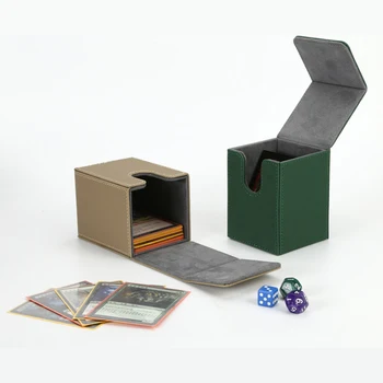 2022 Кутия За Тестето Карти Търговски Изкуствена Кожа, Кутия За Съхранение на Карти, Подбрани Калъфи За Игрални Карти, Защитни Покривала За Игри MTG Изображение 2