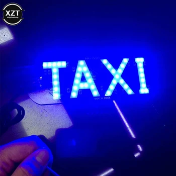 12 Led Автомобилни Led Кабини Такси Энергосберегающая Лампа с Дълъг живот, Знак на Ветровом Стъкло, Лампа на Предното Стъкло, USB Кабел с Превключвател за включване/изключване