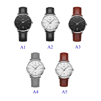 Нов Прием На Часовници С Потребителски Логото На Private Label Дизайнерски Часовници Мъжки Ръчен Часовник От Естествена Кожа Изображение 2