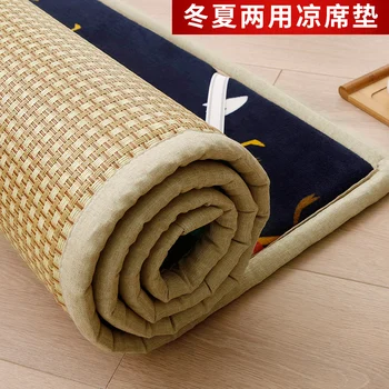 Японски килим сгъсти двупосочен ротанговый килим матрак, с двойно предназначение татами етаж килим, детски килими за проследяването стъпки пълзи
