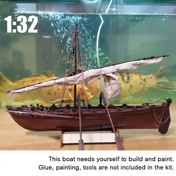 Дървен Кораб Комплект Модел 1:32 Мащаба на един китолов Кораб, Лодка Модел на Сградата си САМ 