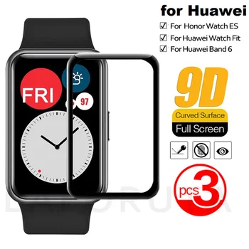 за Huawei Watch Fit 9D Защитно фолио с извит край за Честта Watch ES Smartwatch Мека Защитно фолио за екрана Аксесоари (Без стъкло)