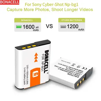 Np-bg1 Батерия за Sony Cyber-Shot DSC-H3 DSC-W120 DSC-W220 DSC-W150 DSC-H50 DSC-H55 DSC-H7 DSC-H9 DSC-H10 DSC-H20 NP FG1 Npbg1