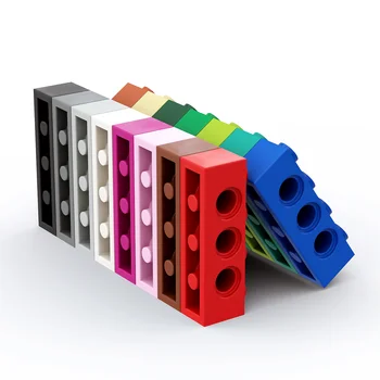1 бр. Строителни блокове 3701 1 x 4 с дупки Колекция Тухли Обемна Модулна играчка GBC За хай-тек набор MOC Изображение 2