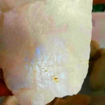 Камък Лабрадорит Рядък Естествен Бял Лунен Камък Обвалившийся Камък Crystal Камък На Камък Рейки, Лечебен Проба Груб Необработанная Колекция Изображение 2