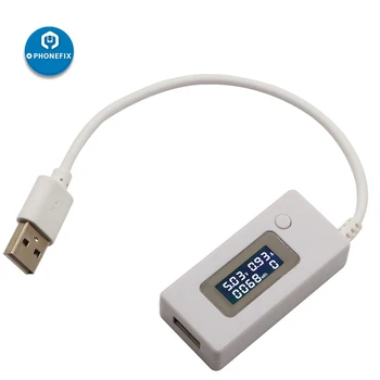 Ремонт на Мобилен Телефон, USB Тестер Тестер за Напрежение и Ток, Волтметър Измервателният Ток Цифров USB Мултицет Детектор Тестер