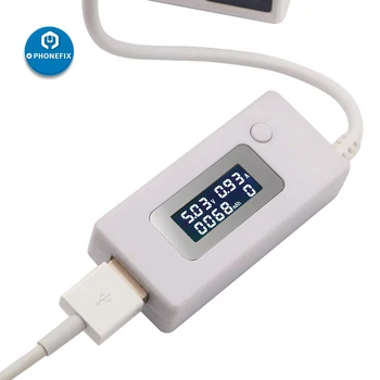 Ремонт на Мобилен Телефон, USB Тестер Тестер за Напрежение и Ток, Волтметър Измервателният Ток Цифров USB Мултицет Детектор Тестер Изображение 2