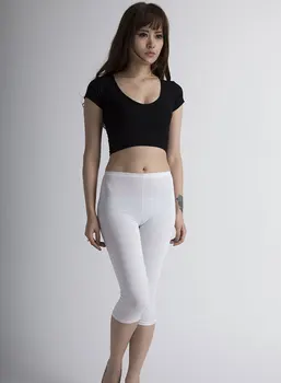 Горещи Секси Бедрата Бял Прозрачен Панталон-Молив Отдолу Тънък, Бедрата Меки Гамаши Прозрачни Модни Панталони Изображение 2