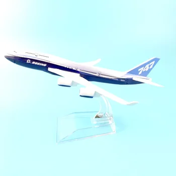 16 см Оригинален модел на Боинг 747 B747-400 Airlines Модел Самолет От Сплав на Метални Формовани под налягане Модел Самолет Airways Подарък детска играчка