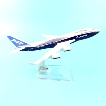 16 см Оригинален модел на Боинг 747 B747-400 Airlines Модел Самолет От Сплав на Метални Формовани под налягане Модел Самолет Airways Подарък детска играчка Изображение 2