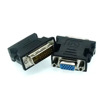 DVI-I 24 + 5 Pin DVI-VGA За Мъже и Жени Конвертор Видео Адаптер За PC, Лаптоп За видео Карти Компютър 1080P HDTV Монитор