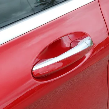 Капачка на Дръжката на Вратата, От Хромированного Въглеродни Влакна За Mercedes Benz C Class W205 GLC X253 E Class W213 LHD Аксесоари За Полагане на Автомобила Етикети Изображение 2