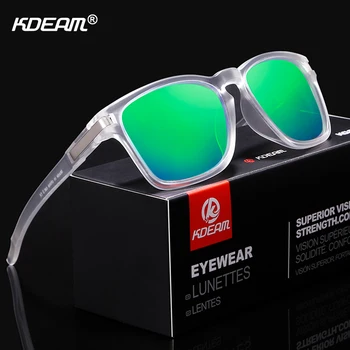 KDEAM Унисекс Дизайн Слънчеви Очила Polarized Чист Вид, Нечупливи Слънчеви Очила Мъжки Спортни Нюанси lentes de sol