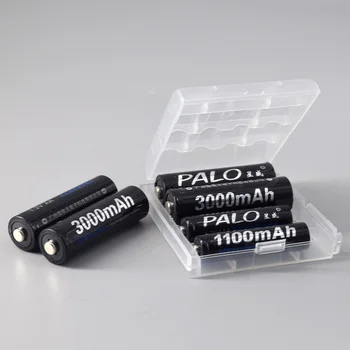 PALO 8 бр 1.2 AA Батерия от 3000 mah NIMH 1.2 Акумулаторни Батерии тип AA + 8 бр 1100 mah AAA Батерия за микрофон играчки Изображение 2