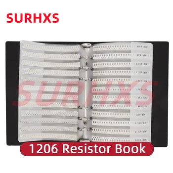1206 1% SMD Резистор образецът на книгата на RC1206 FR-07 0R ~ 10 м Допускане 170 Стойности на 50 бр. 8500 бр. Набор от резистори 8500 бр./КНИГА Изображение 2