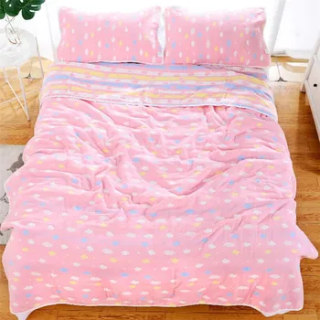 150*200 СМ. 6 слоя futon спалното одеяла лятно спално бельо чаршаф и одеало от 100% памук, муселин покривки шерпа одеяла