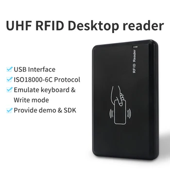 UHF RFID 860-960 Mhz ISO18000-63 ЕПК C1GEN2 Четец и карта за запис кодират с помощта на Mini USB Interfance