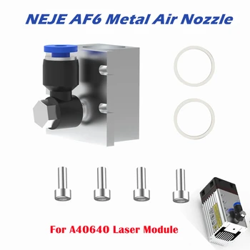 NEJE AF-6/KF-8 Метална Въздушна Струя с ЦПУ за NEJE A40640/A40630/N40630 Лазерен Модул с Високо Налягане Макс 1,5 Mpa
