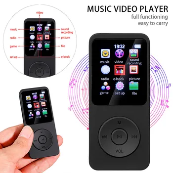 Мини MP3 MP4 FM плейър Студентски Музикален плейър Спортен Външен Bluetooth Възпроизвеждане на Електронни книги MP3 Музикален плейър Спортен Walkman MP3 MP4 Плеър