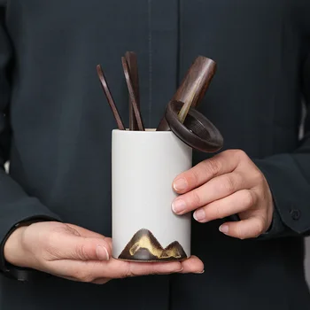 LUWU mountain design керамични комплекти за чайна церемония супени ръчно изработени аксесоари liujunzi Изображение 2