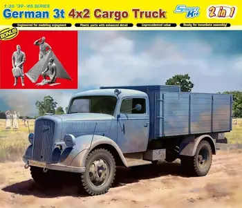 ДРАКОН 6974 1/35 МАЩАБ WW.II Немски камион 3t 4x2 с немски бивуаком на вермахта (Комплект фигурки с Zeltbahn)