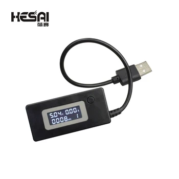 Черен Цифров Микро USB LCD USB Мини Детектор за Ток и Напрежение, Мобилно Зарядно Устройство, USB, Тестер, М
