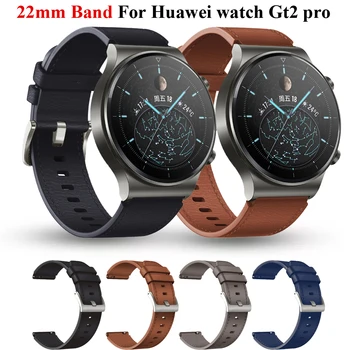 Кожена Гривна Каишка За Huawei Watch gt2 Gt 2 pro Smartwatch 22 мм Официален Каишка Huawei Watch GT3 Runner 46 мм Гривна Correa