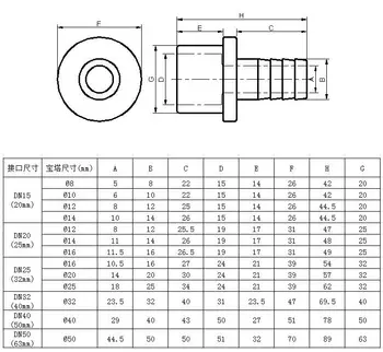 Голям Размер Външен Диаметър 14 ~ 60 мм PVC Тръба Пагода Конектор за Поливане на Градински Мек Маркуч Адаптер Аквариум Съвместни Аксесоари Изображение 2