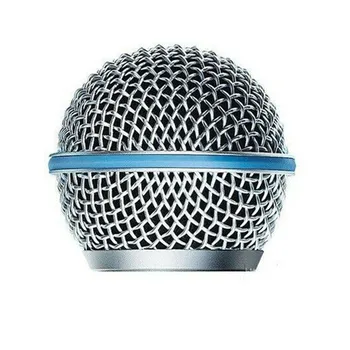 Окото с топка глава Микрофонной капак, 2 x Microphone Grill за Shure Beta58A SM58 pgx24 slx24 Изображение 2