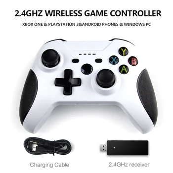 2.4 Ghz Безжична Гейминг контролер Безжичен Геймпад за PC Android Смартфон Геймпад Джойстик за Xbox One Конзола за PS3 PS4 Win Изображение 2