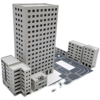 Моделиране на Изграждане на Сградата Модел украса Миниатюрен Ультрамен Сцена 1:300 Градските Улични Дома Висок Пясъчен Маса