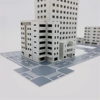 Моделиране на Изграждане на Сградата Модел украса Миниатюрен Ультрамен Сцена 1:300 Градските Улични Дома Висок Пясъчен Маса Изображение 2