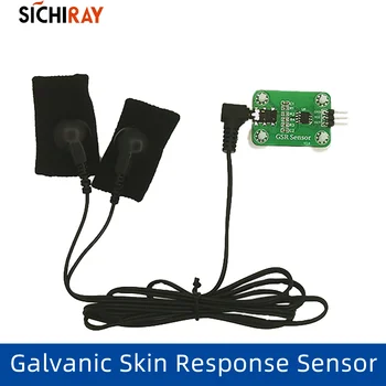 GSR Модул на Галваничната Реакция на Кожата Комплект Датчици на ток Измерена Биосенсор Проводимост Разработчик на Arduino Биологична Обратна Връзка
