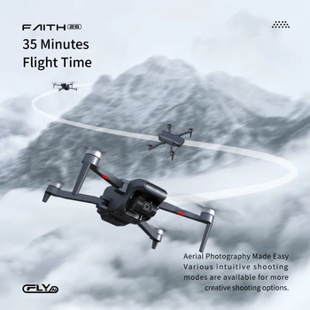 Безпилотен 4K Професионален GPS HD Камера, 3-Аксиален Кардан Квадрокоптер 35 минути полет RC 7 км Изображение 2