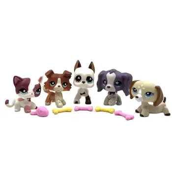 LPS CAT Littlest pet shop играчки с bobble главата, изправени къси коси котки и кучета, Оригинални играчки за малки кученца за момичета с Аксесоари Изображение 2