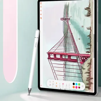 WiWU 2 в 1 Универсален Стилус Высокочувствительная Сензорна Писалка за iPad Таблет Дръжка за Android Сменяеми Върха на Писалка за Рисуване Изображение 2