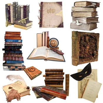 Древни Европейски И Американски Магически Книги Етикети За Scrapbooking Щастлив Планер САМ Занаяти Производство на пощенски Картички, Украса на Подарък фото Албуми
