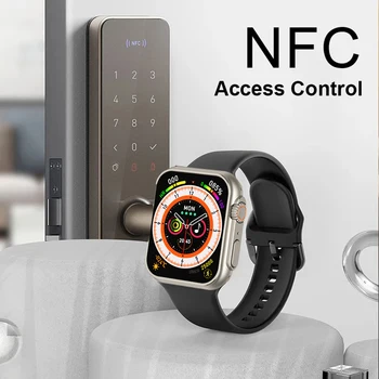 2022 Смарт Часовници GS8 Ultra Series 8 NFC Smartwatch За Мъже И Жени Bluetooth Предизвикателство Водоустойчив Безжичен такси за Apple Xiaomi Изображение 2